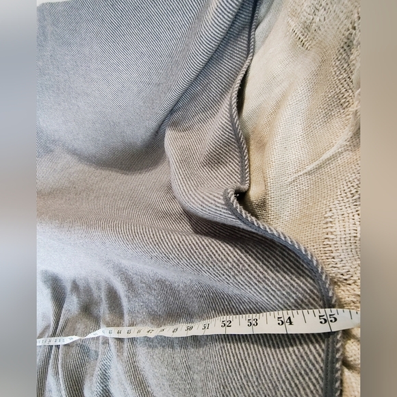 Sundance Wool Blend Fringed Poncho Open Knit Striped Cape One Size Bohemian - Picture 10 of 11